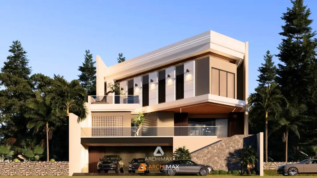 Rumah Futuristik 3 Lantai