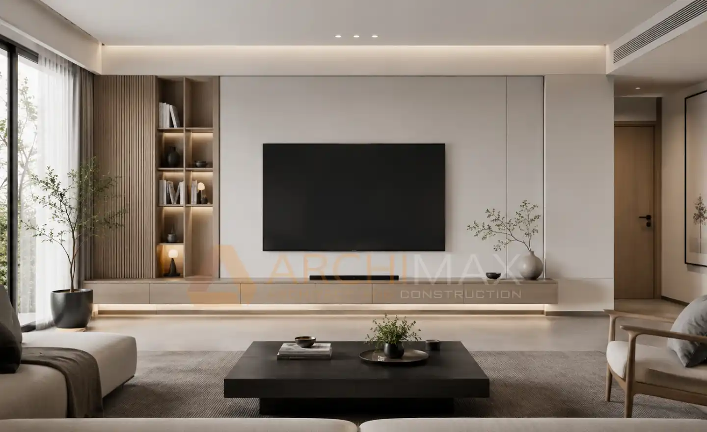 Contoh desain backdrop tv