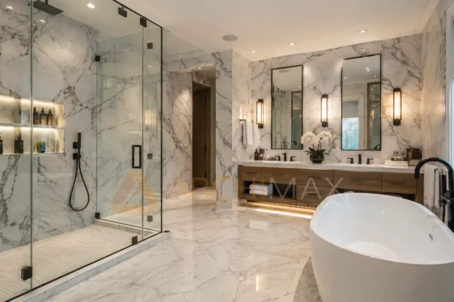 Granit dinding kamar mandi