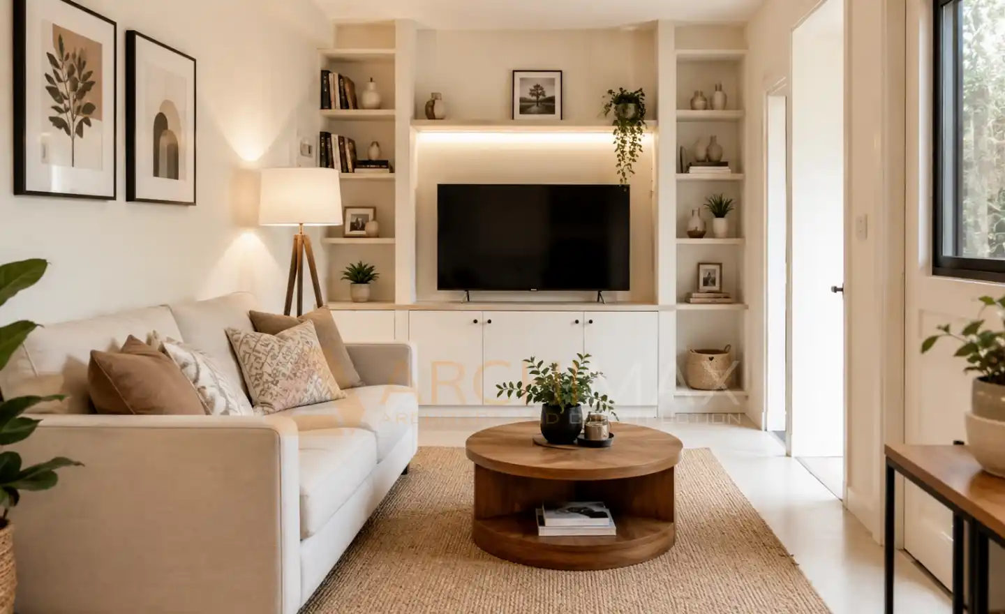 Inspirasi backdrop TV minimalis