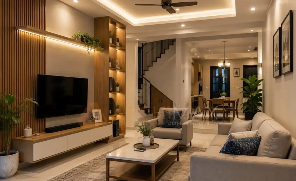 Interior rumah hasil rehab