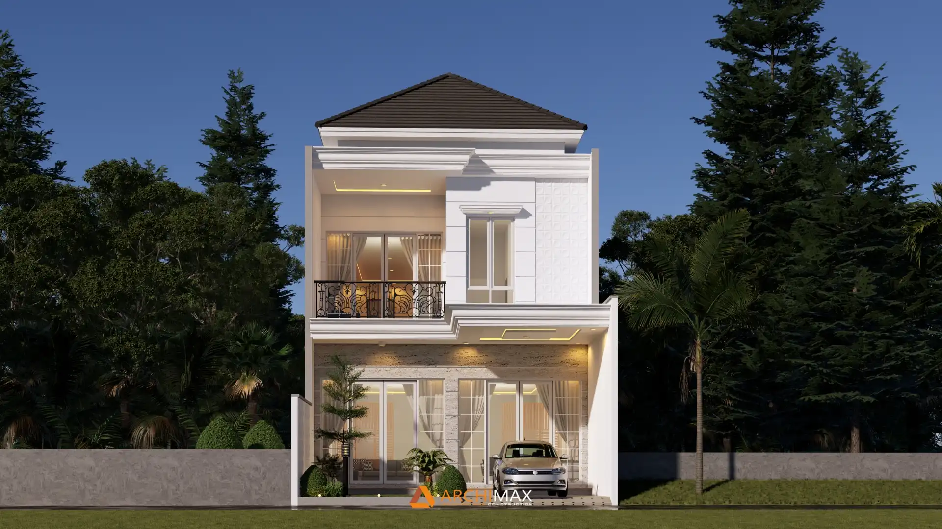 Desain Rumah Klasik 2 Lantai Mr. A – Bandung