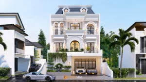 Desain Rumah Klasik 3 Lantai