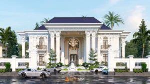 Desain Rumah Klasik 2 Lantai