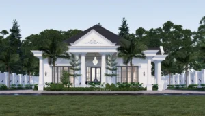 Desain Rumah Klasik 1 Lantai