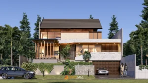 Desain Rumah Tropis 3 Lantai Jakarta